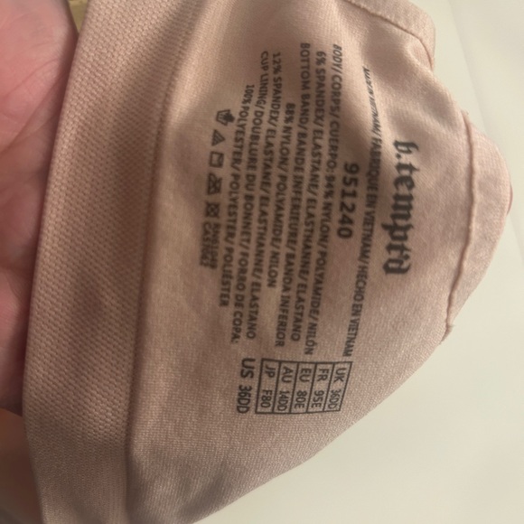 Blush Pink Women's Bra - Picture 4 of 4